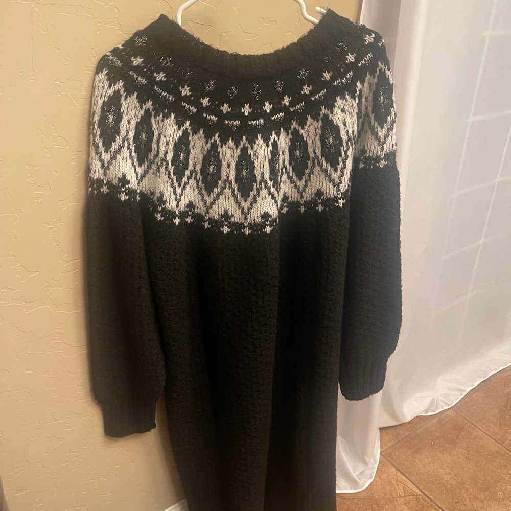 holiday sweater dress plus size